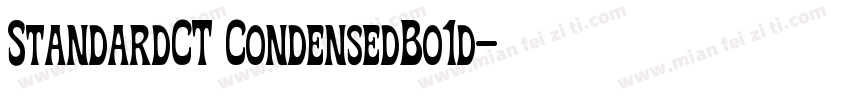 StandardCT CondensedBo1d字体转换